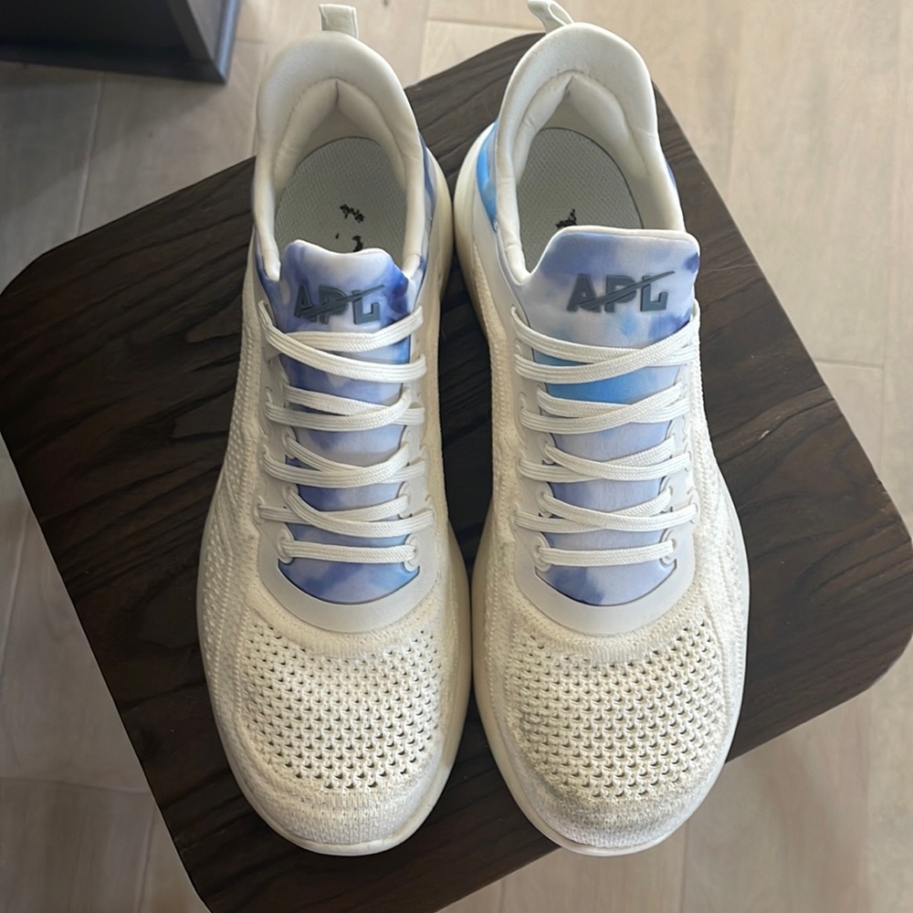 APL White Blue Tie Dye Sneakers Women’s Size 10